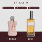 Comparación de precio: Roseto de Extratto frente a Delina de Parfums de Marly