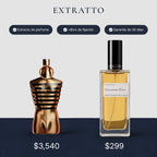 Comparación de precio: Tentazione d'Oro de Extratto frente a Le Male Elixir de Jean Paul Gaultier