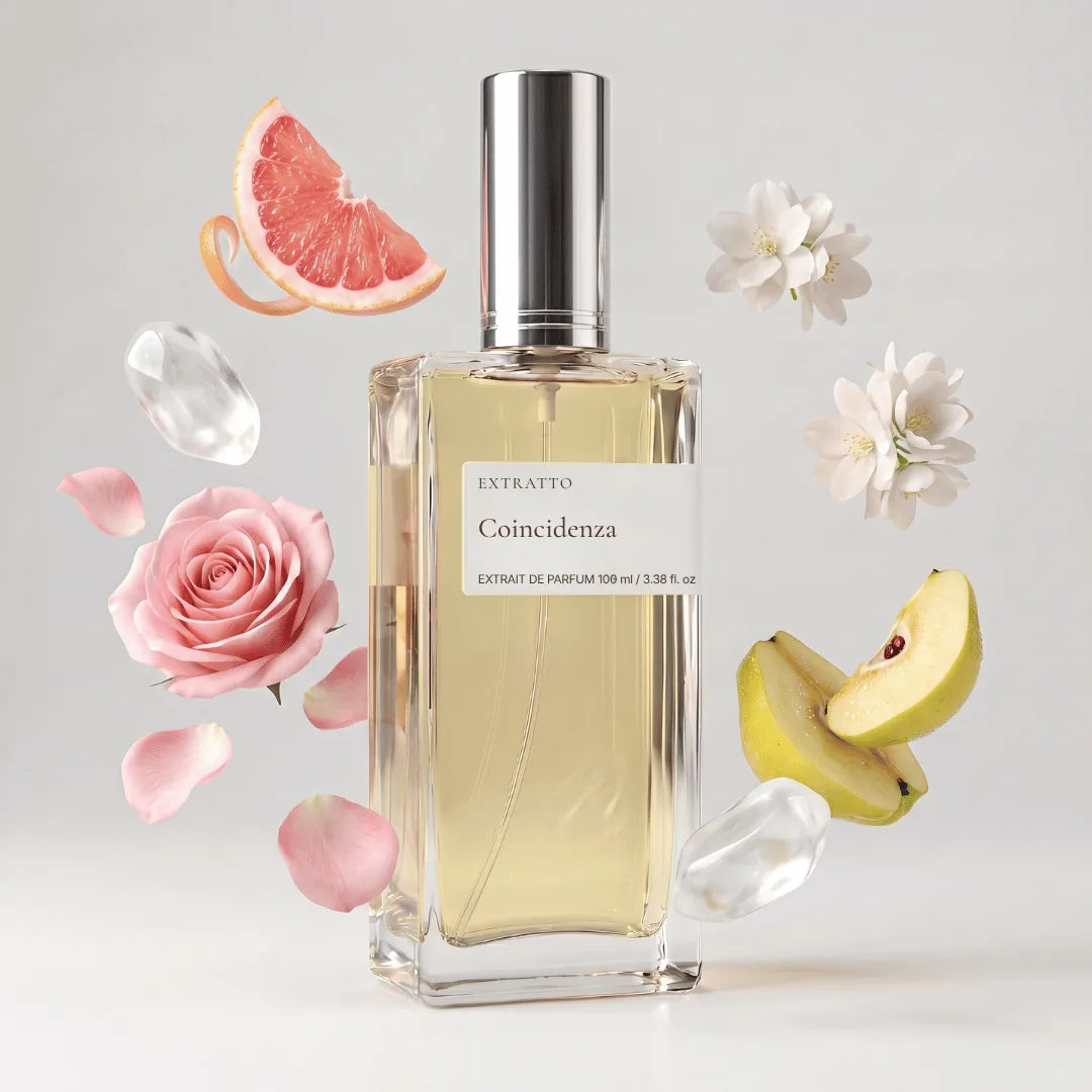 Notas olfativas de Coincidenza, perfume inspirado en Chance Eau Tendre de Chanel