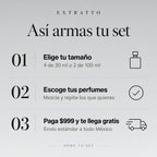 Así armas tu set: elige tamaño, escoge tus perfumes y paga $999 con envío gratis